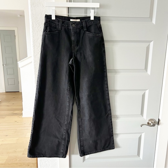 Levi’s 94 Baggy Wide Leg Jeans Black - Picture 3 of 5